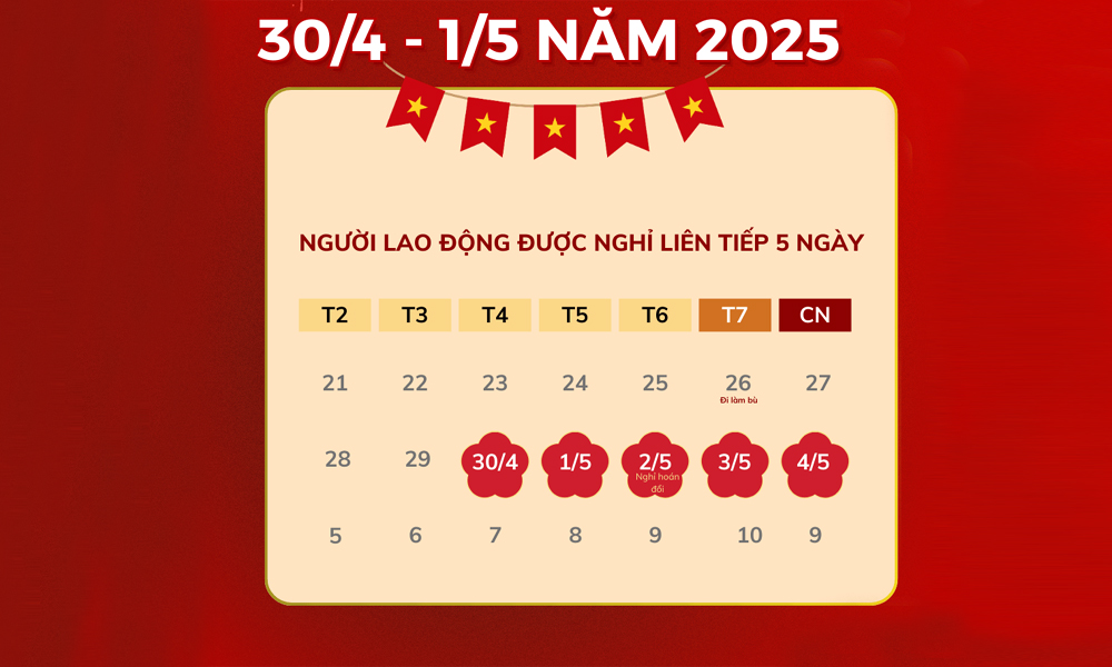 Tờ lịch ngày Ba mươi tháng Tư
